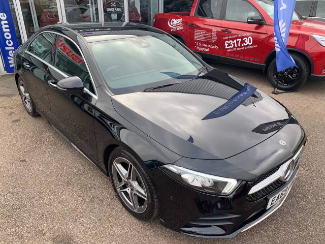 Mercedes-Benz A Class 1.5 A180d AMG Line Premium 4dr Auto Saloon Diesel BLACK